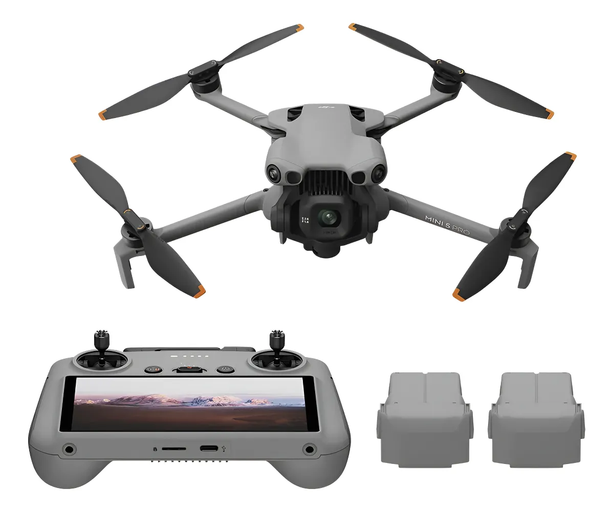 Drone Dji Mini 5 Pro Fly More Combo Plus C/ Tela E 52min Cinza